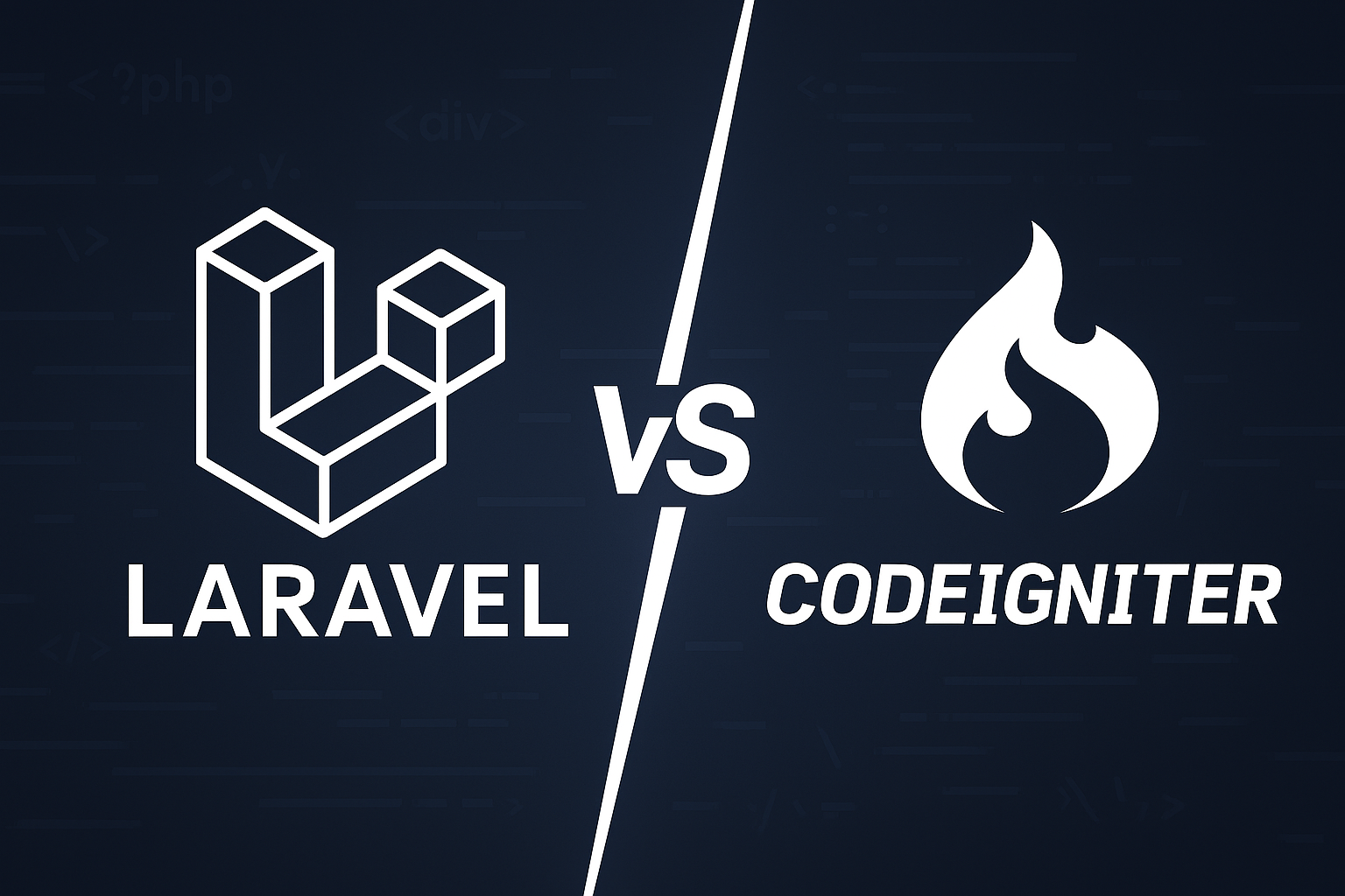 Laravel vs CodeIgniter: A Technical, Strategic and Philosophical Comparison