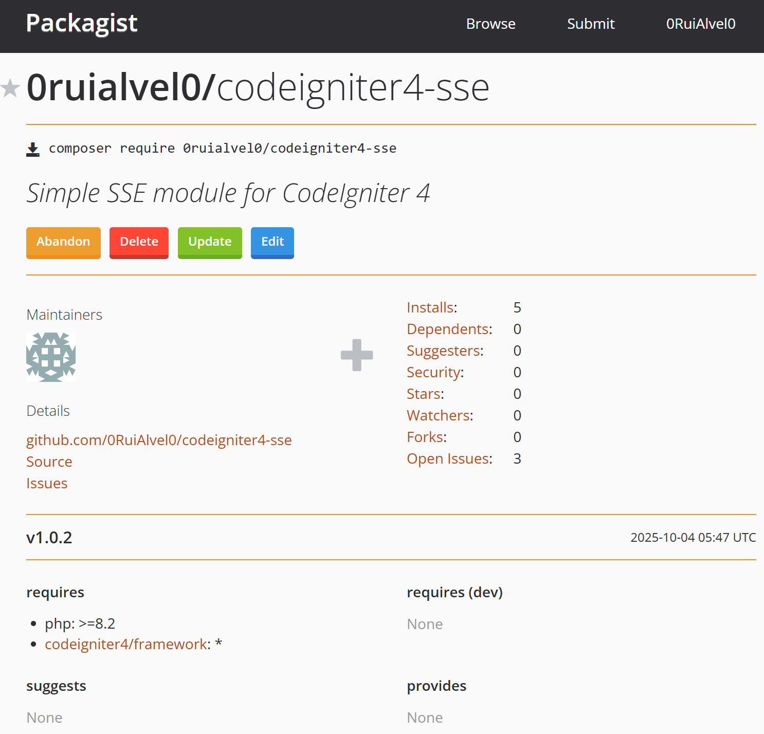 My own CodeIgniter 4 Server-Sent Events Module