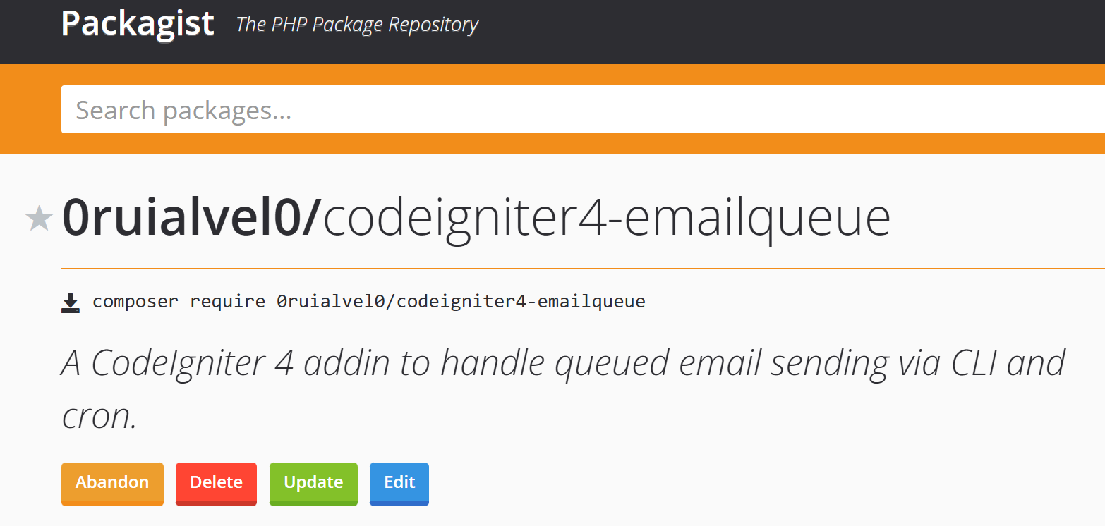 My own CodeIgniter 4 Email Queue Addin